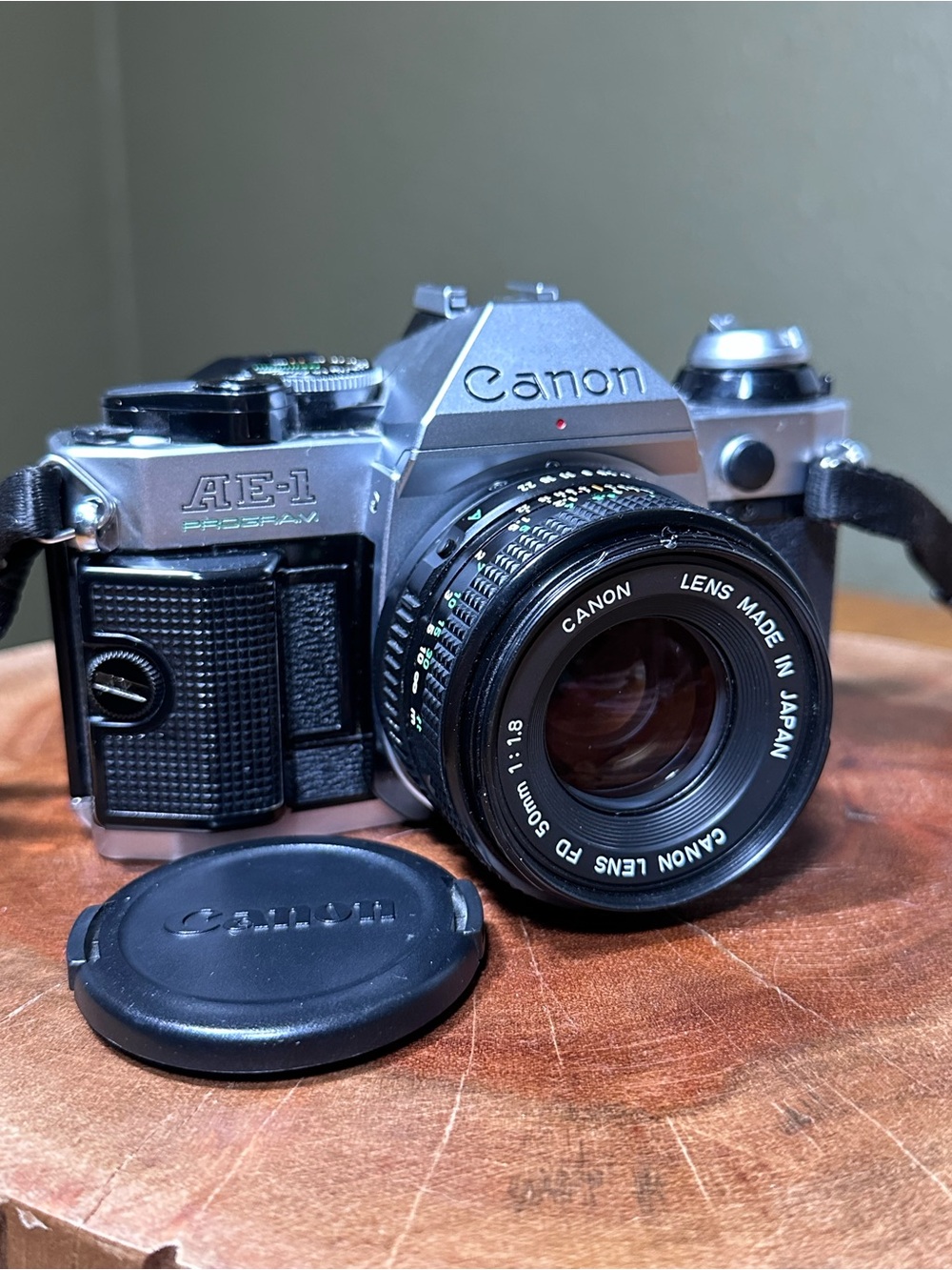 Canon AE-1 Program 35mm SLR with 50mm f/1.8 Lens – Fully Functional
